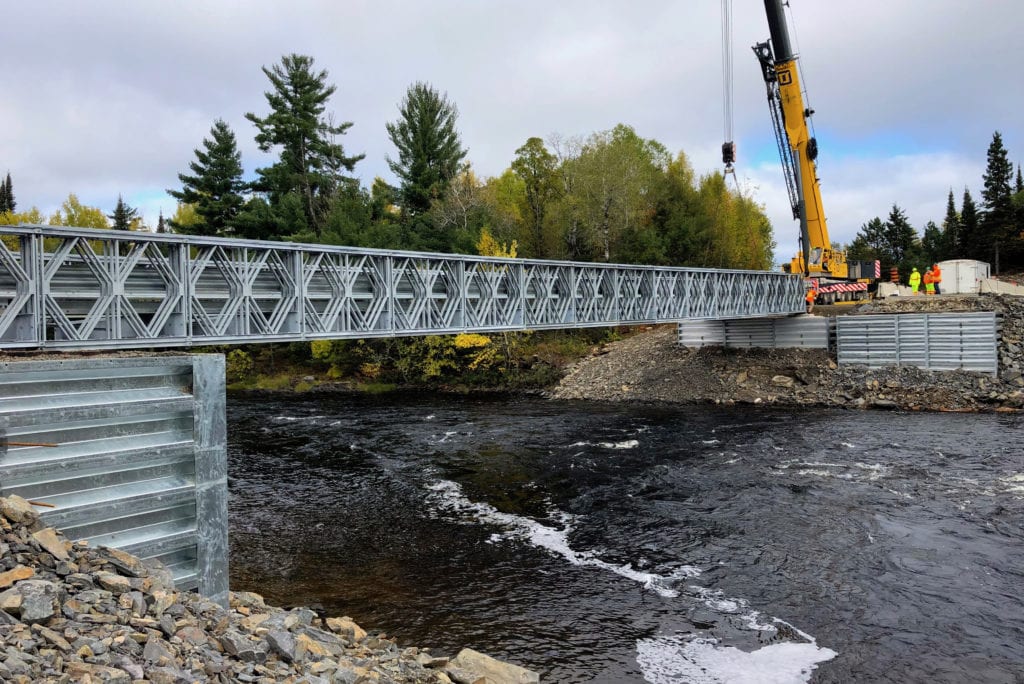 Bailey Bridge and abutments package installation