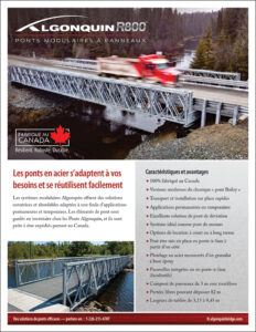 Algonquin R800 pont modulaire à panneaux
