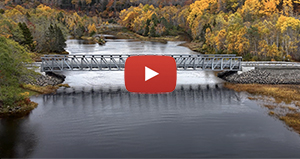 Pont en treillis boulonné bowstring Algonquin T1000, Weymouth, NÉ